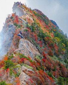 愛媛石鎚山 挑戰膽量攀西日本最高峰